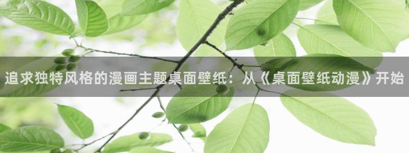 age动漫网上看：追求独特风格的漫画主题桌面壁纸：从《桌面壁纸动漫》开始